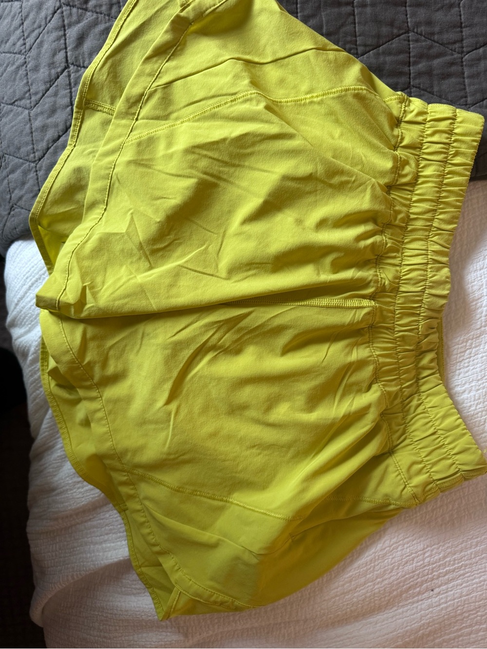 lululemon athletica Neon Yellow Women's Athletic Shorts